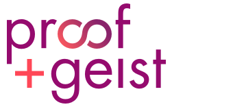 Proof+Geist logo Proof+Geist logo