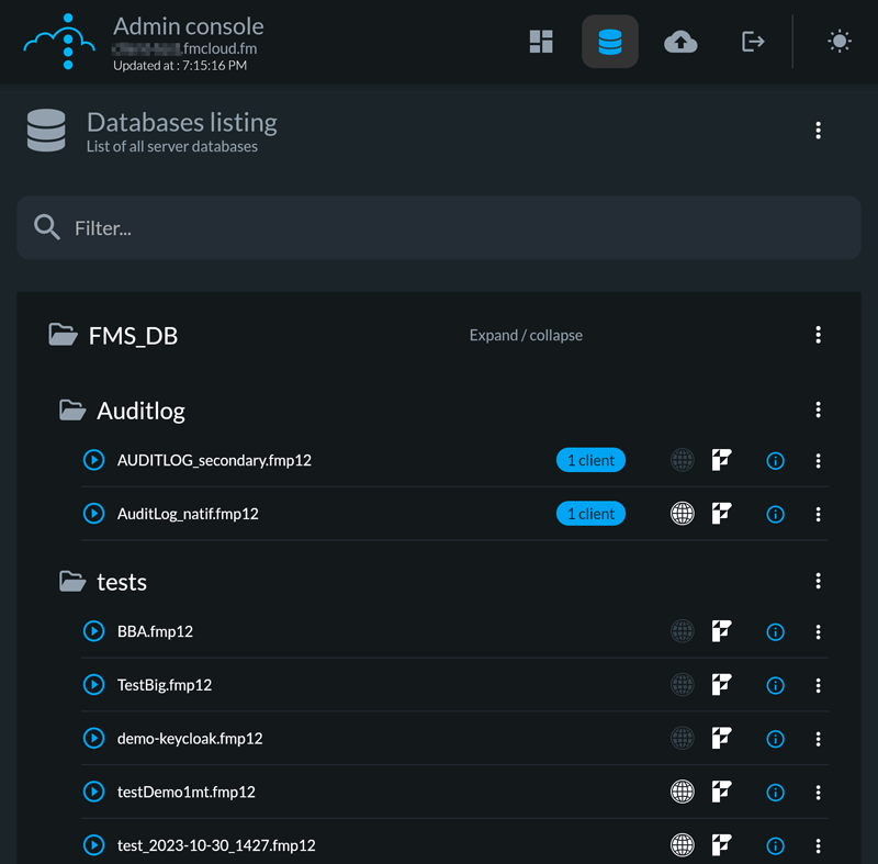 fmcloud_admin_console_databases