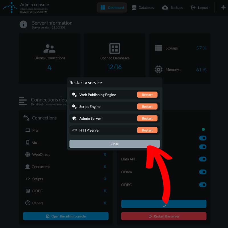 fmcloud_admin_console_dashboard_services